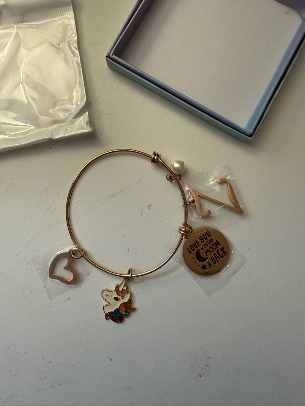 “Z” Girls Charm Bracelet